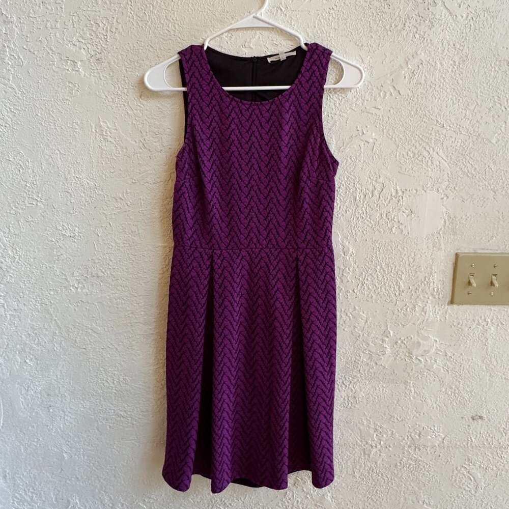 41 Hawthorn Jace Chevron Pleated A-Line Dress Size XS